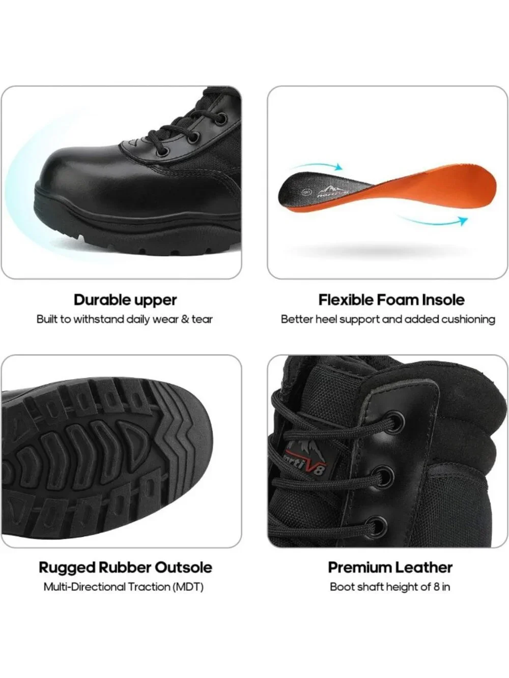 Men's Military Tactical Work Boots | Waterproof, Durable, Lightweight, Comfort